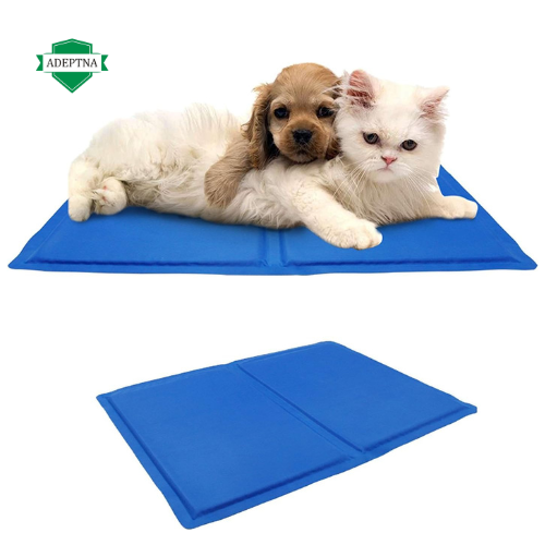 ADEPTNA Pet Dog Cat Cool Mat Self Cooling Gel Mat Pad Bed Mattress Heat Relief Non-Toxic- This Portable And Cooling Technology To Help Your Pets Cool Down In The Summer Heat. (MEDIUM 30CM X 40CM)