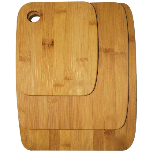 ADEPTNA 3 Piece Bamboo Chopping Board Set Wooden Cutting Board Suitable for All Food Types - 100% Natural Bamboo