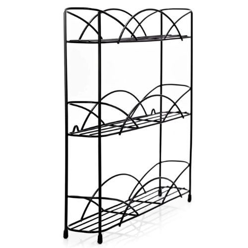 ADEPTNA Heavy duty Free Standing 3 Tier Spice and Herb Rack - Universal Size Fits Most Brands - Non Slip Rubber Feet