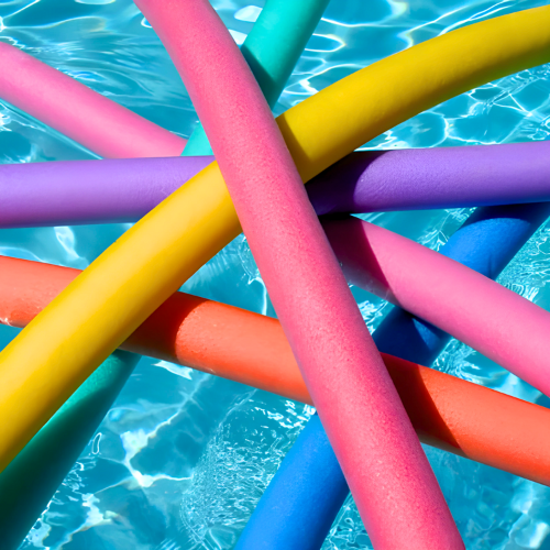 ADEPTNA Swimming Pool Noodle Float Aid Woggle Logs Noodles Water Flexible Swim Aid Aqua Aerobics Exercise Pool Noodle for Kids and Adults