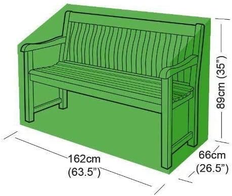 ADEPTNA Durable 3 Seater Garden Outdoor Bench Cover- Waterproof UV Protection - Ideal For All Year Round Use - Easily cleaned and tear resistant