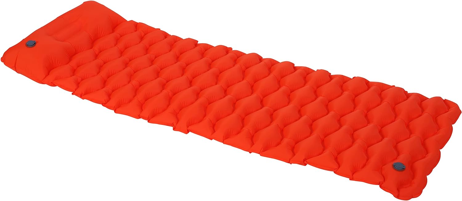 ADEPTNA Inflatable Camping Sleeping Mat with Pillow Ultralight Sleeping Mat for Camping Hiking Outdoor Backpacking – It is compact and lightweight