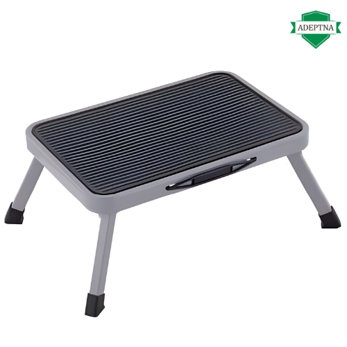 ADEPTNA Super Strong Safe Folding Step Stool Multi Purpose Foldable Stool Anti Slip Feet Supports 150kg Max Weight