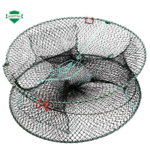ADEPTNA Otter Friendly Collapsible Crab Basket-Crab Crayfish Lobster Catcher Pot Bait Trap Fish Net Eel Prawn Shrimp Live Bait-Ideal for Catching Bates for Fishing or Crabs and Lobsters