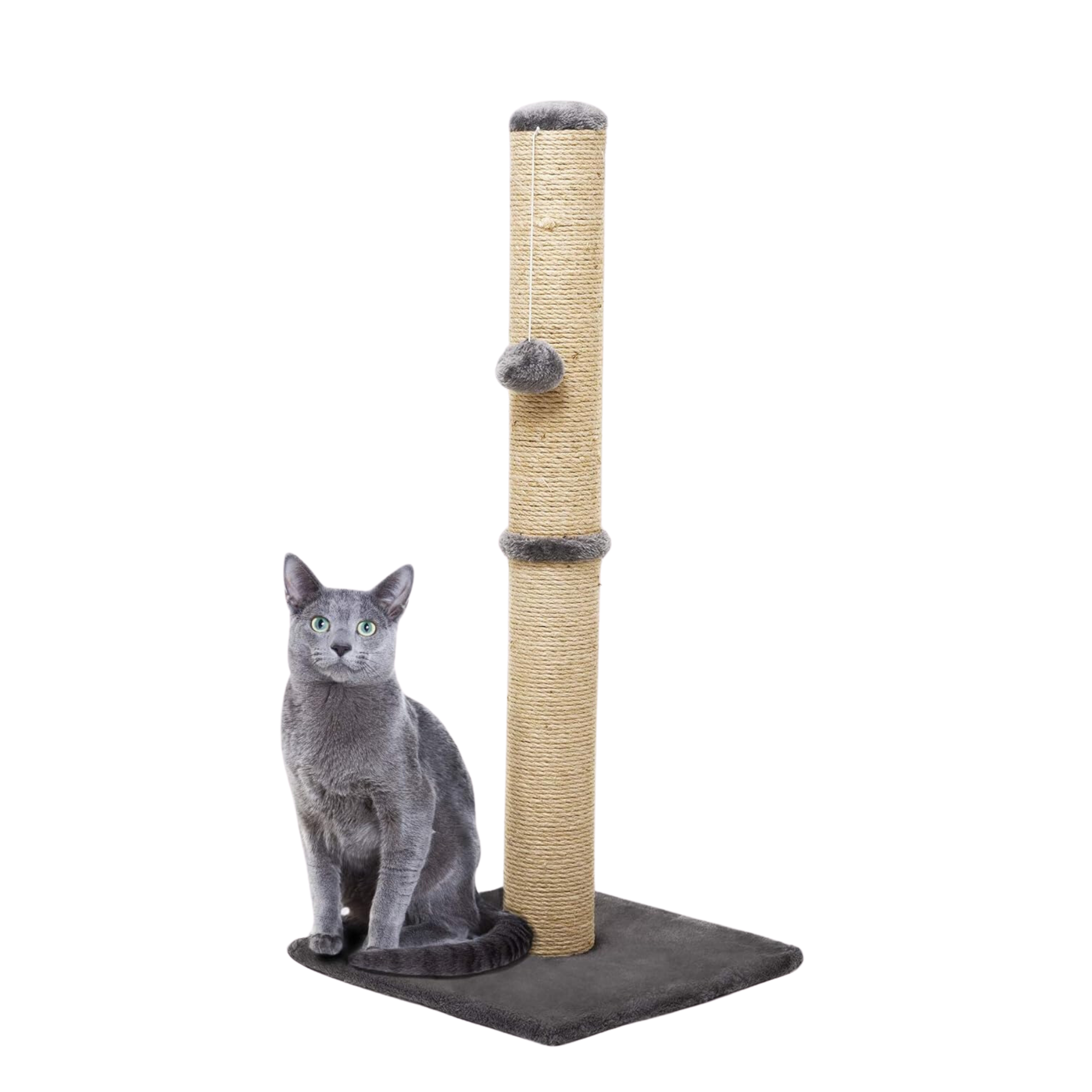 Cat Tall Scratching Post 78cm Strong Natural Sisal Pole