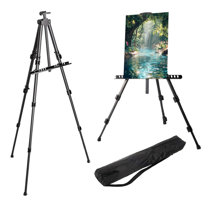 Heavy Duty Folding Artist Telescopic Easel with Carry Bag