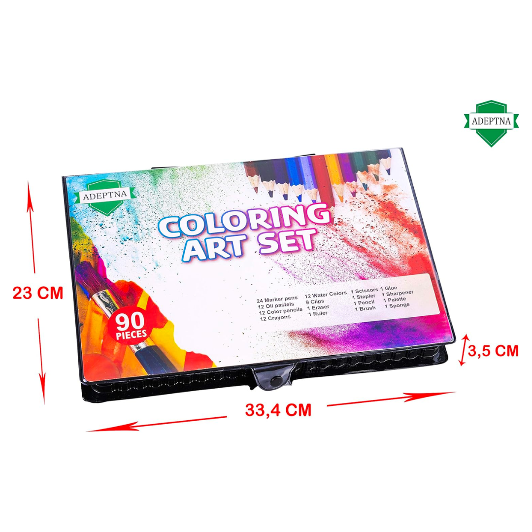 ARTIST SET - CHILDRENS COLOURING SET - 90 PCS