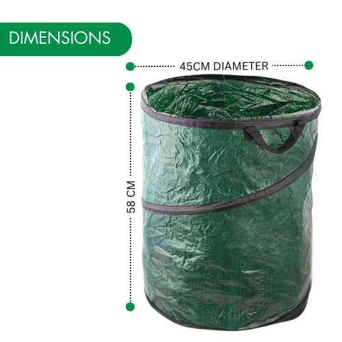 Heavy Duty Pop Up Garden Waste Bags 100L   (Set of 2)