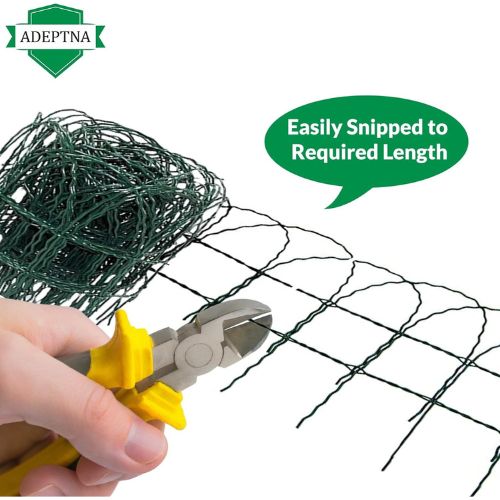 Garden Green PVC Coated Border Fence 10m