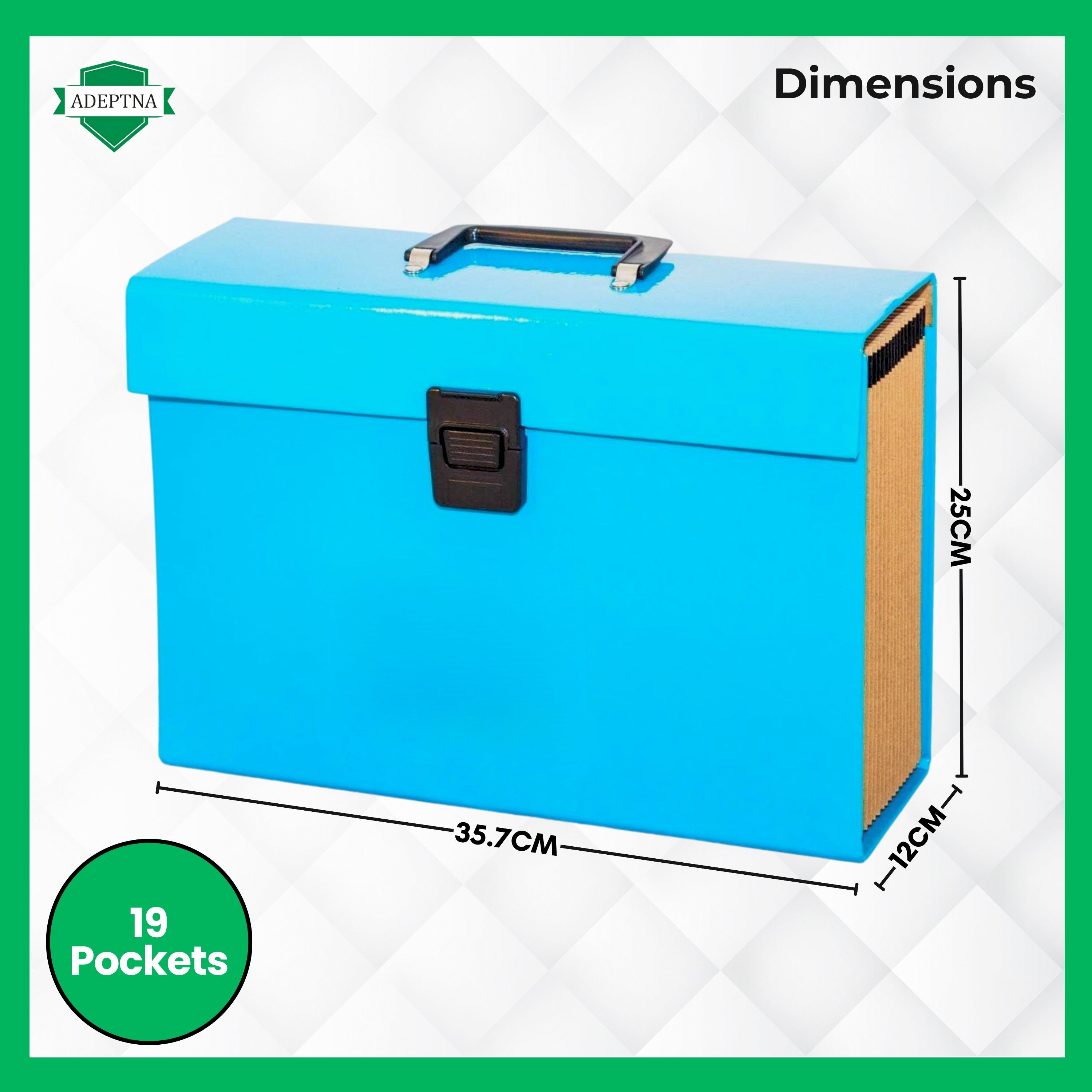 Expanding File Organiser 19 Pocket A4 Paper Folder Case