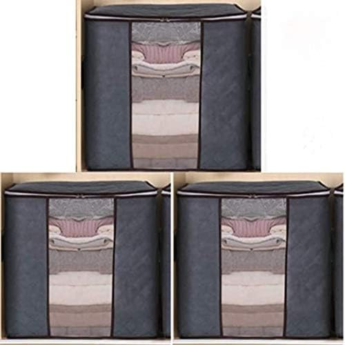 ADEPTNA Pack of 3 Durable Large Wardrobe Clothes Storage Organiser Bags With Strong Handle