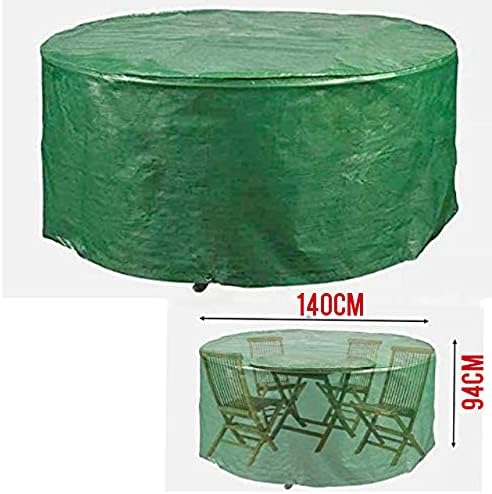 Heavy Duty LARGE Round Patio Furniture Table Chairs Cover – (140CM X 94CM)