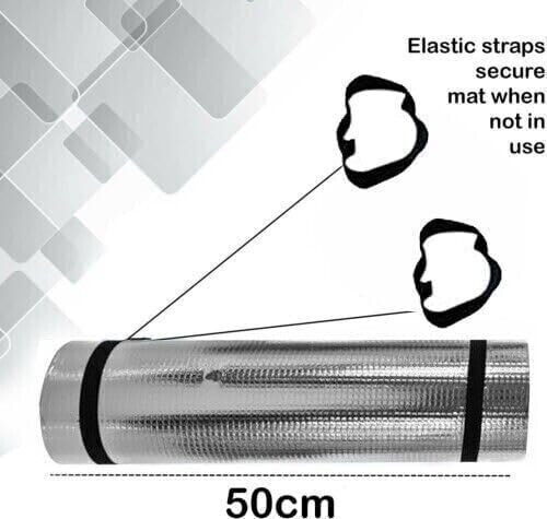 ADEPTNA Heavy Duty Waterproof Roll Up Foil Camping Hiking Mountaineering Picnic Exercises Mat Eva Foam Sleeping Mattress Thermal Insulated – It Keeps Cold And Dampness Away