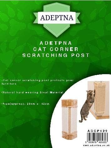 New Cat Pet Wall Corner Scratching Scratch Board Mat Post Tree Scratcher Sisal Rope