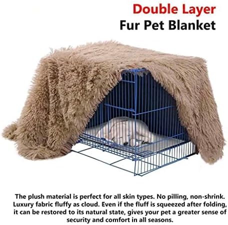 Luxury Throw for Pet Dog Cat Puppy Soft Fluffy Microfibre Fleece Blanket super soft Cosy Warm Winter (Large 75 x 110cm)