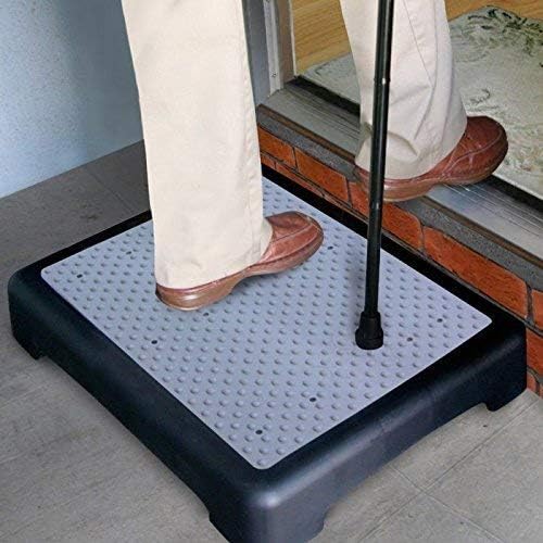 Heavy Duty Securely Instant Height Non Slip Outdoor Step Half Step Instantly Reduces Height of doorsteps. Mobility Aid.