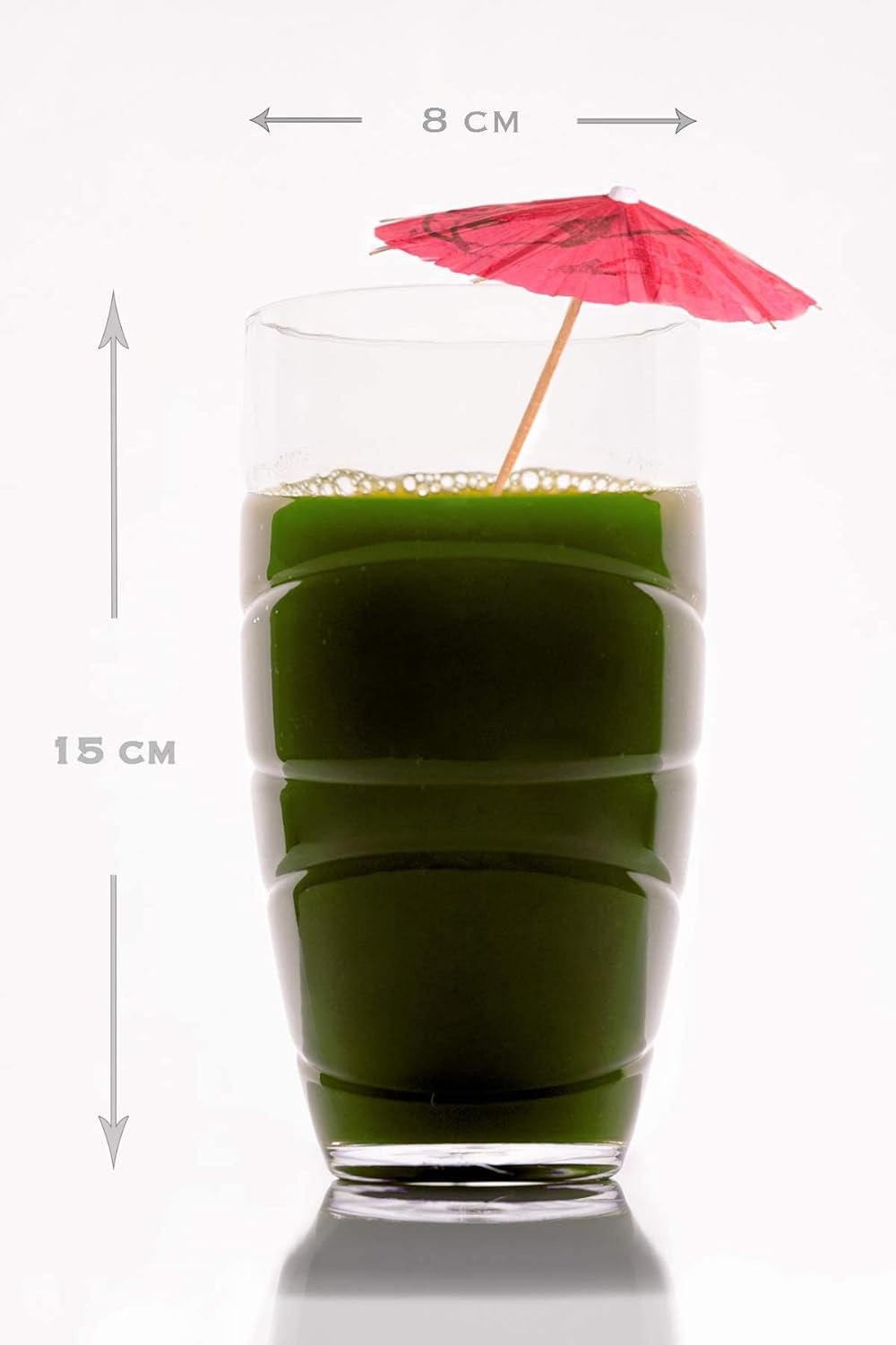 Pack of 4 Hi Ball Plastic Swirl Tumblers Glasses Capacity Each Glass 550ML