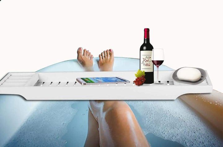 Natural Eco-Friendly Bamboo Bathtub Caddy Tray