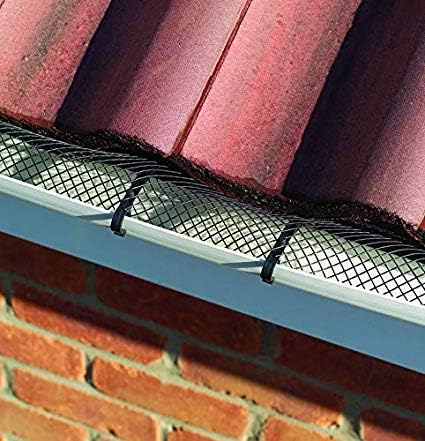 6M Strong Plastic MESH Gutter Guard with 8 Fixing Spikes