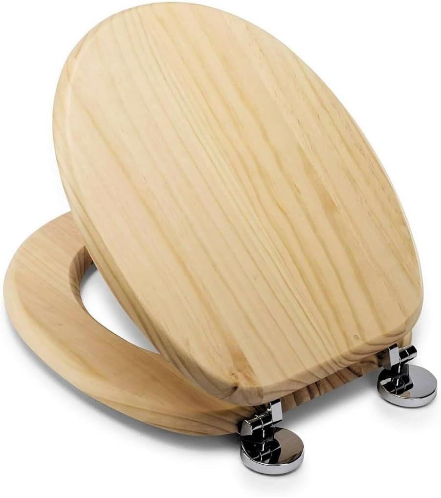 Luxury Toilet Seat - Pine Effect