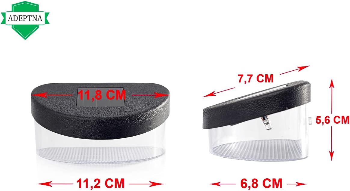 Premium Pack of 4 Decorative Super Bright Solar Fence Lights LED Universal Garden Fence Light –