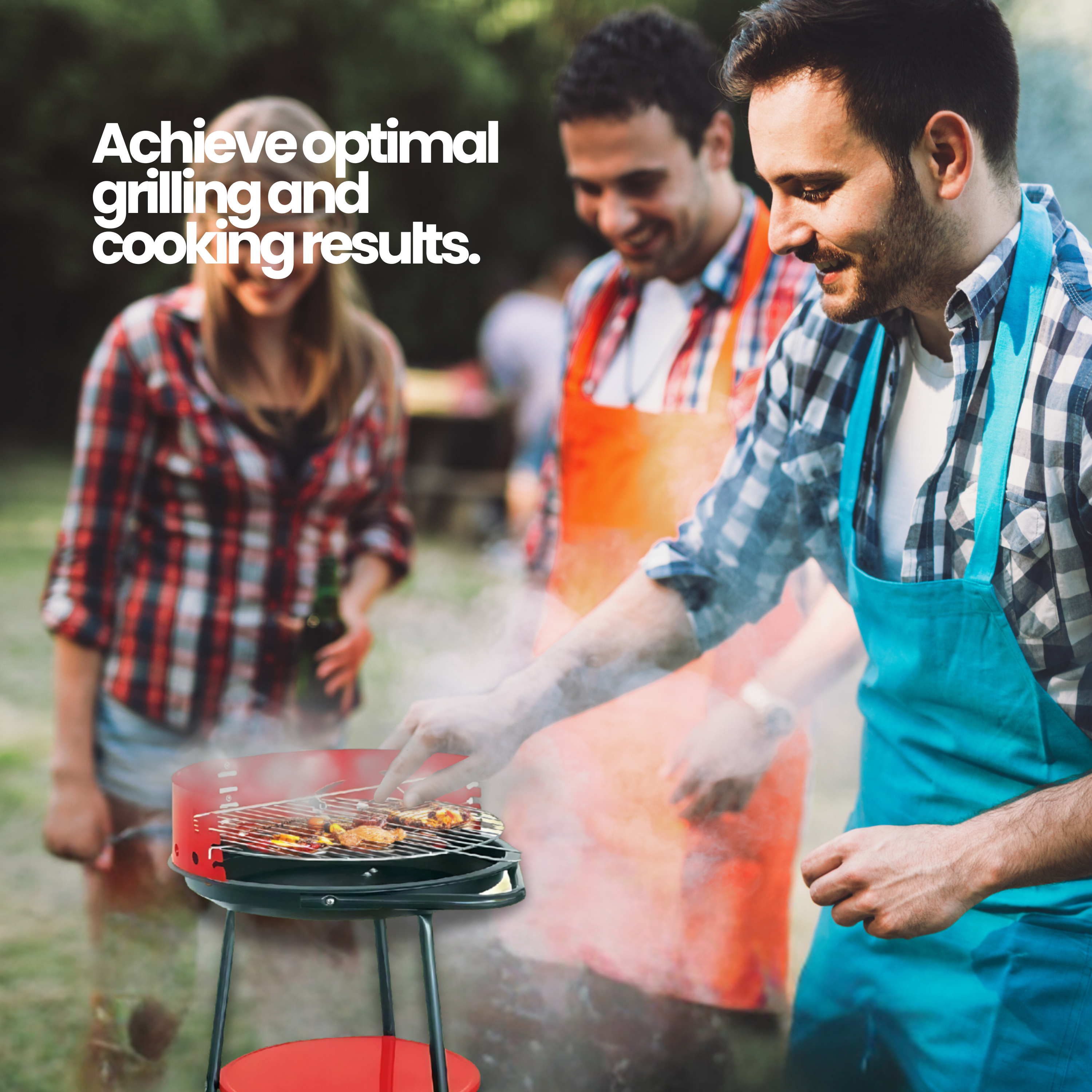 17" Portable Charcoal BBQ Grill