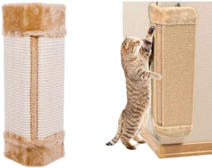 New Cat Pet Wall Corner Scratching Scratch Board Mat Post Tree Scratcher Sisal Rope
