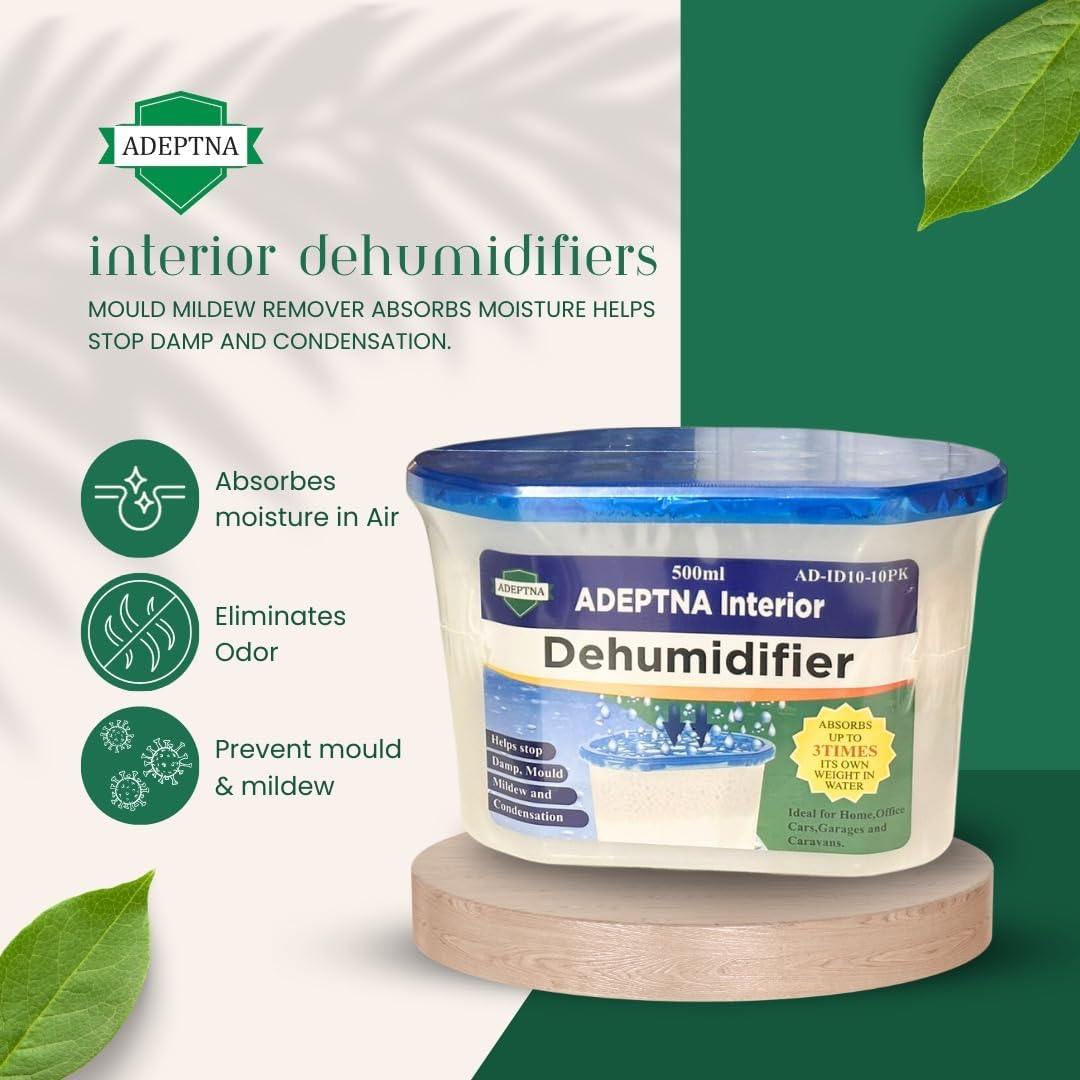 500ML INTERIOR M DEHUMIDIFIERS OULD MILDEW REMOVER ABSORBS MOISTURE HELPS STOP DAMP AND CONDENSATION -
