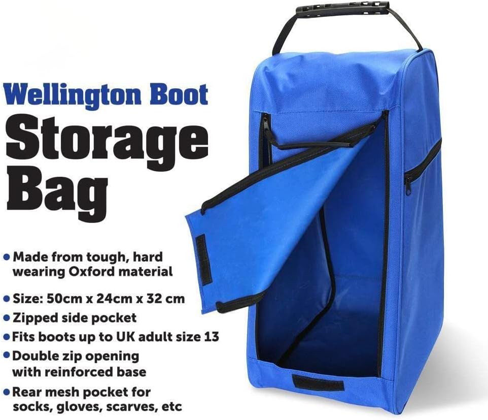 ADEPTNA Wellington Welly Muddy Boot Storage Bag – Made from Tough and Durable Oxford Fabric