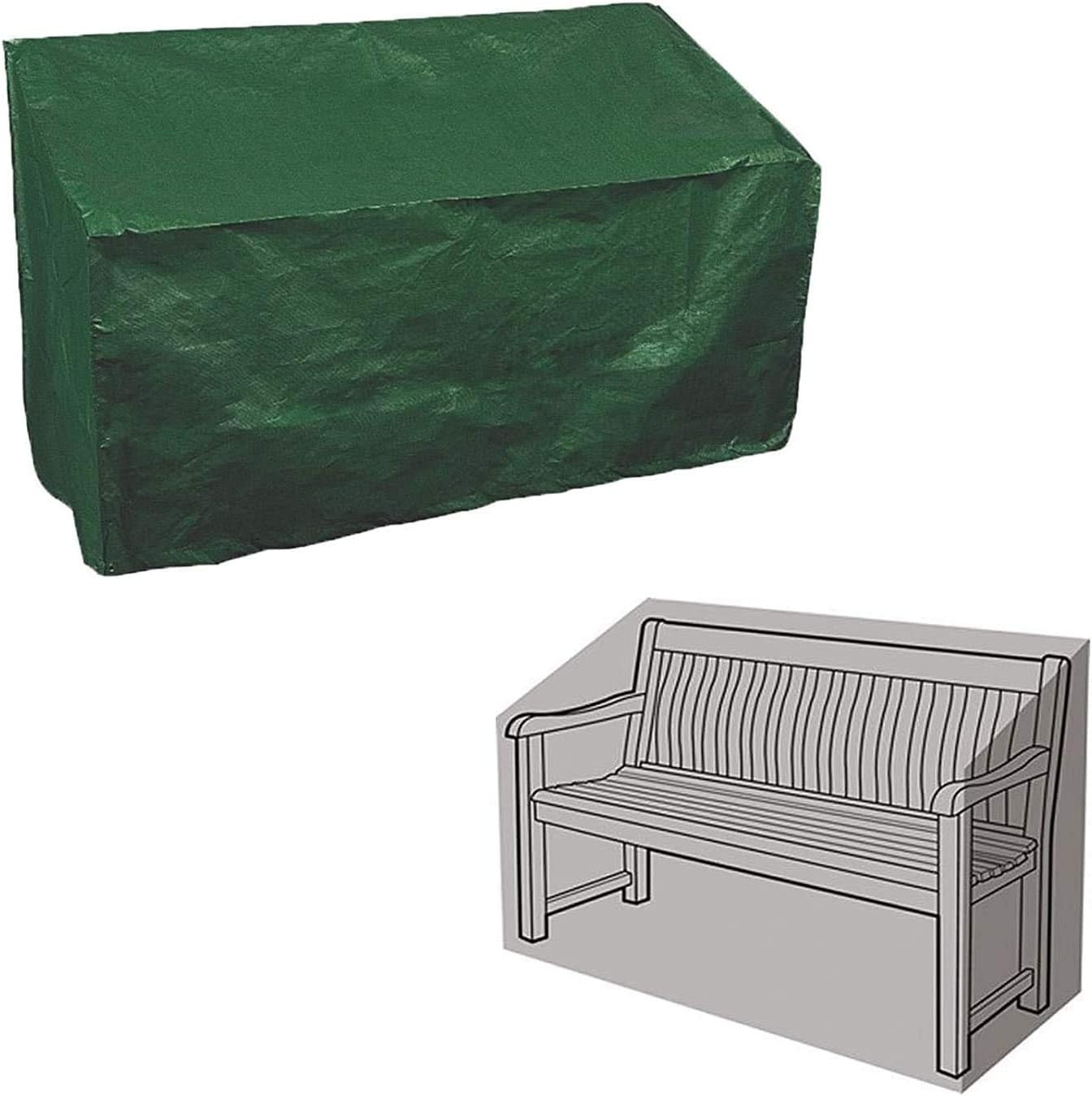 Durable 3 Seater Garden Outdoor Bench Cover- Waterproof UV Protection -