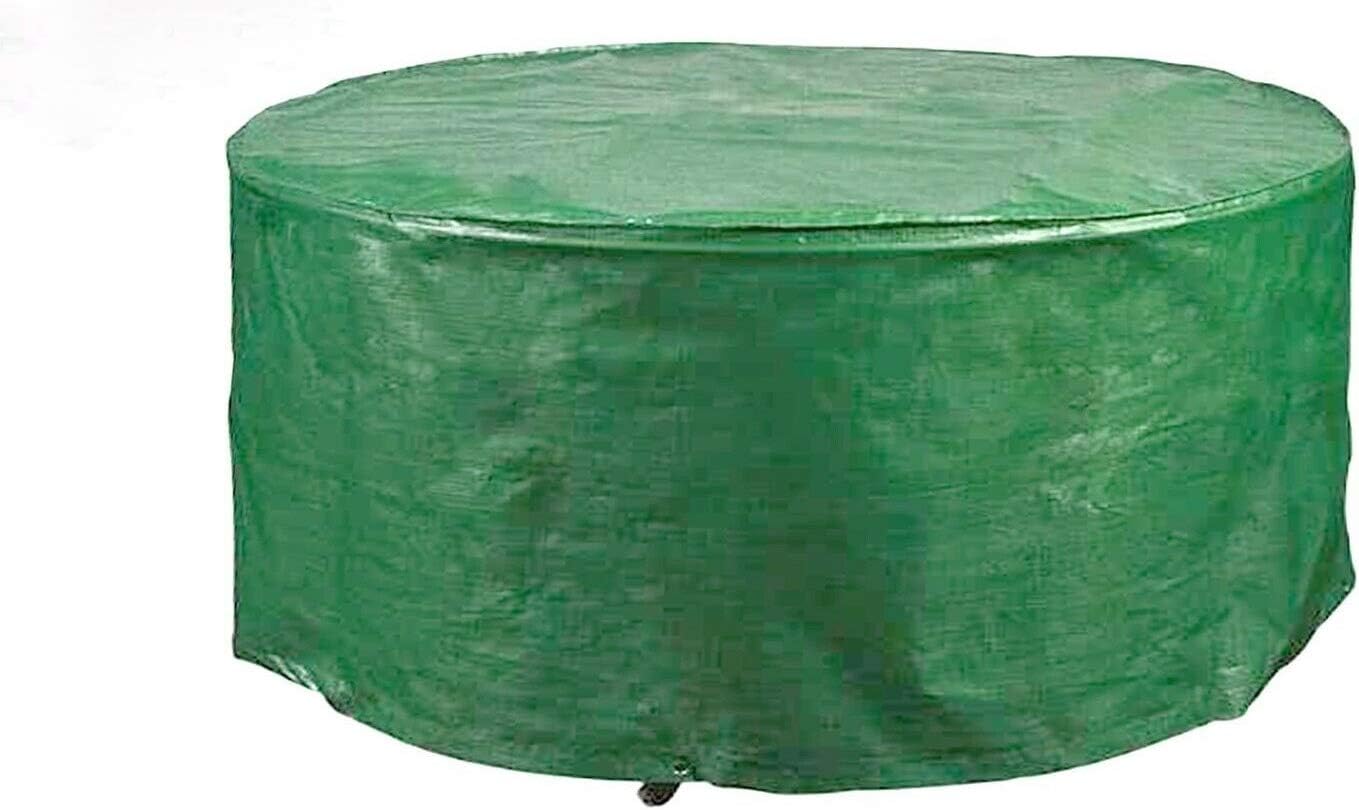 Heavy Duty LARGE Round Patio Furniture Table Chairs Cover – (140CM X 94CM)