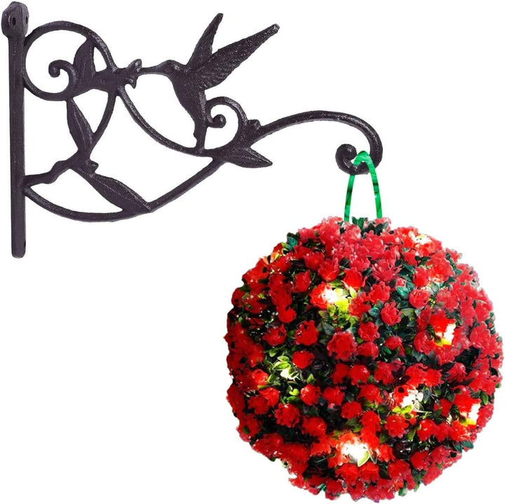 Solar Powered Topiary Hanging Ball 20 LED Lights Garden Decoration