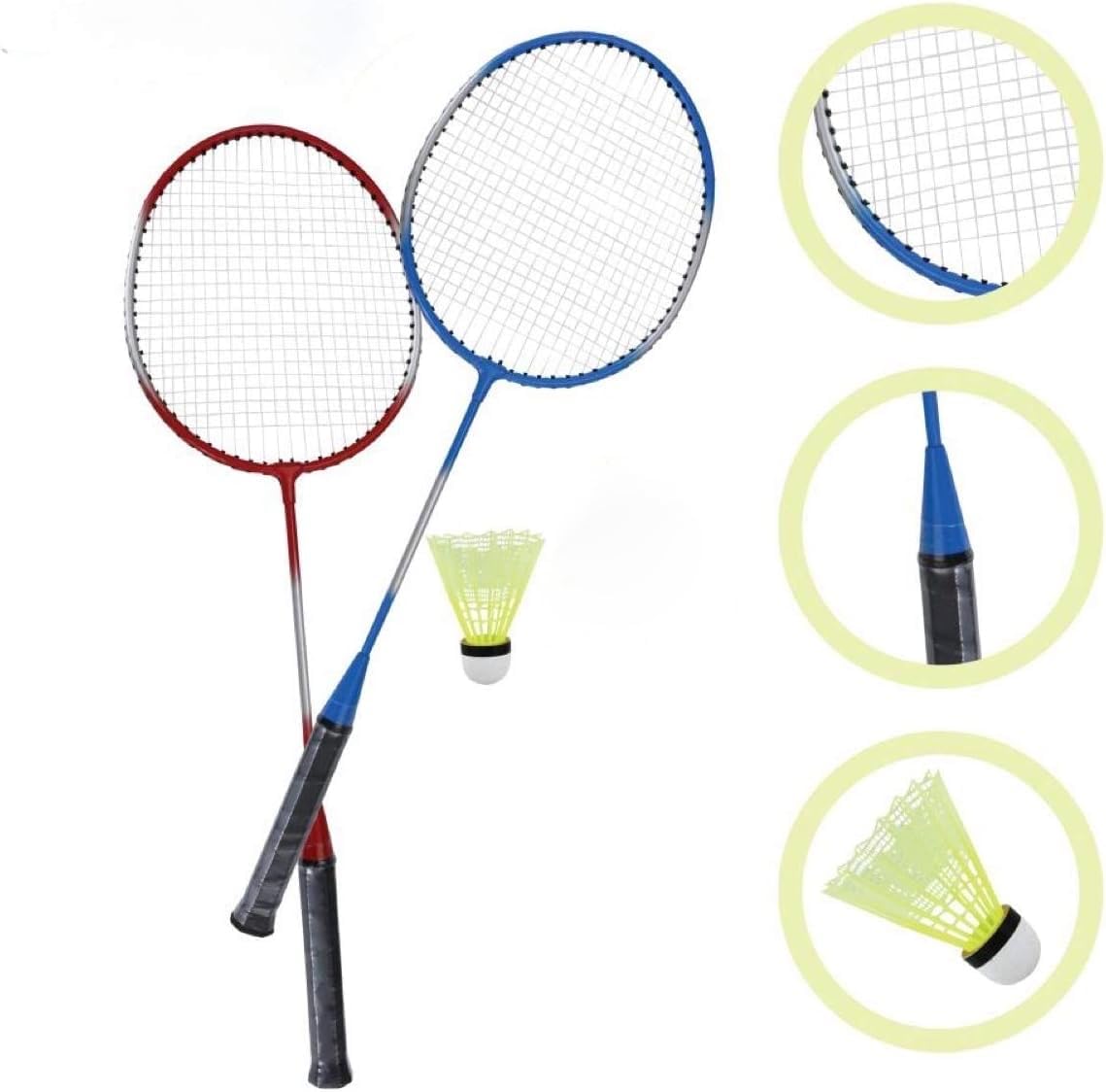 4 Player Complete Badminton Racket Set With Shuttlecock Size Metal Pole