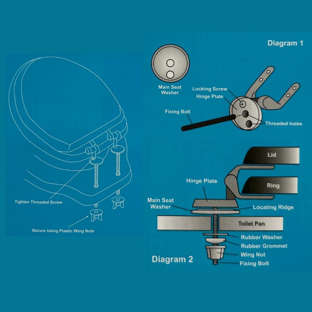 Luxury Toilet Seat - Pine Effect