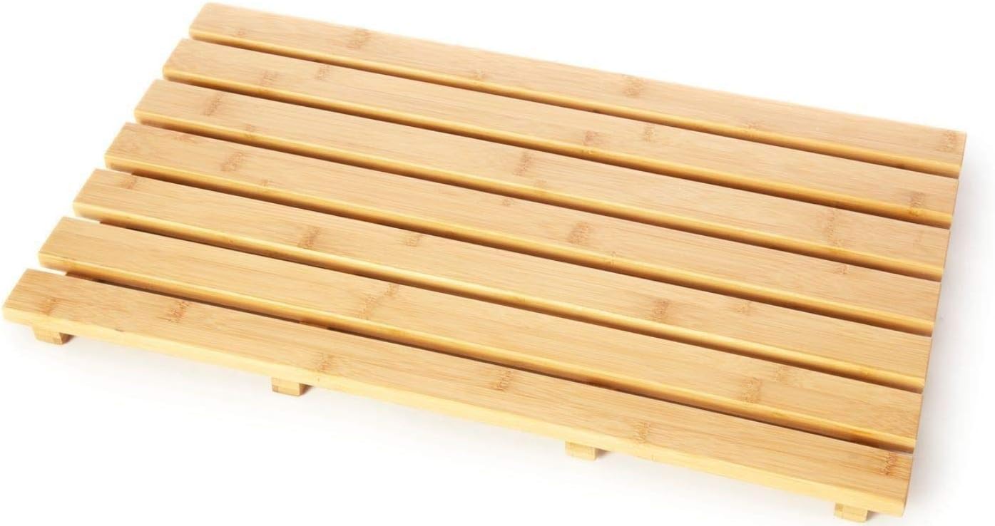 ADEPTNA Sturdy Bathroom Duck Board Made of Natural Paulownia Wood