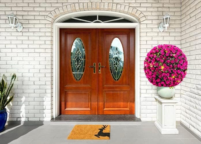 Solar Powered Topiary Hanging Ball 20 LED Lights Garden Decoration