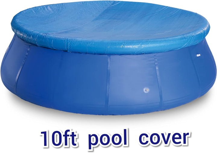 Round Prompt Fast Set Family Swimming Paddling Pool cover for Garden Outdoor (10FT POOL COVER)