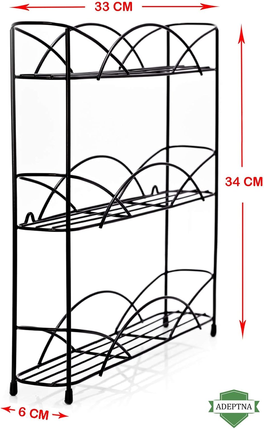 Heavy duty Free Standing 3 Tier Spice and Herb Rack -