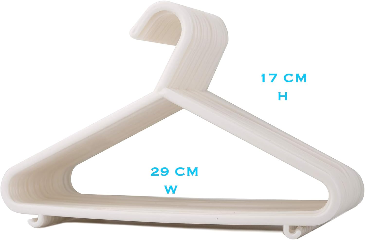 PACK OF 40 PLASTIC NURSERY HANGERS
