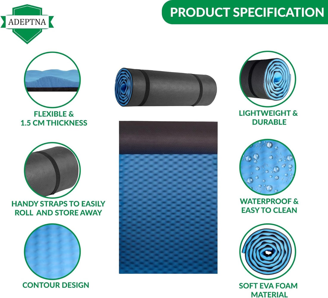 Durable EVA Foam Roll-Up Mat - Lightweight & Waterproof