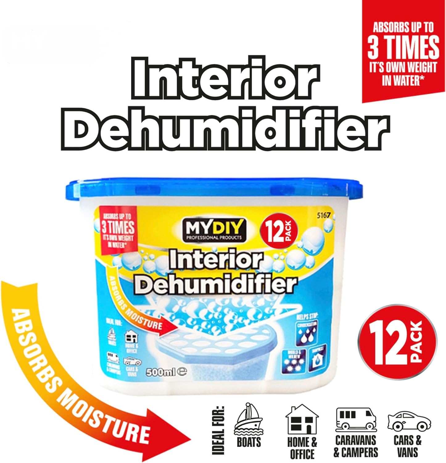 Dehumidifier  12 Pack x 500ml