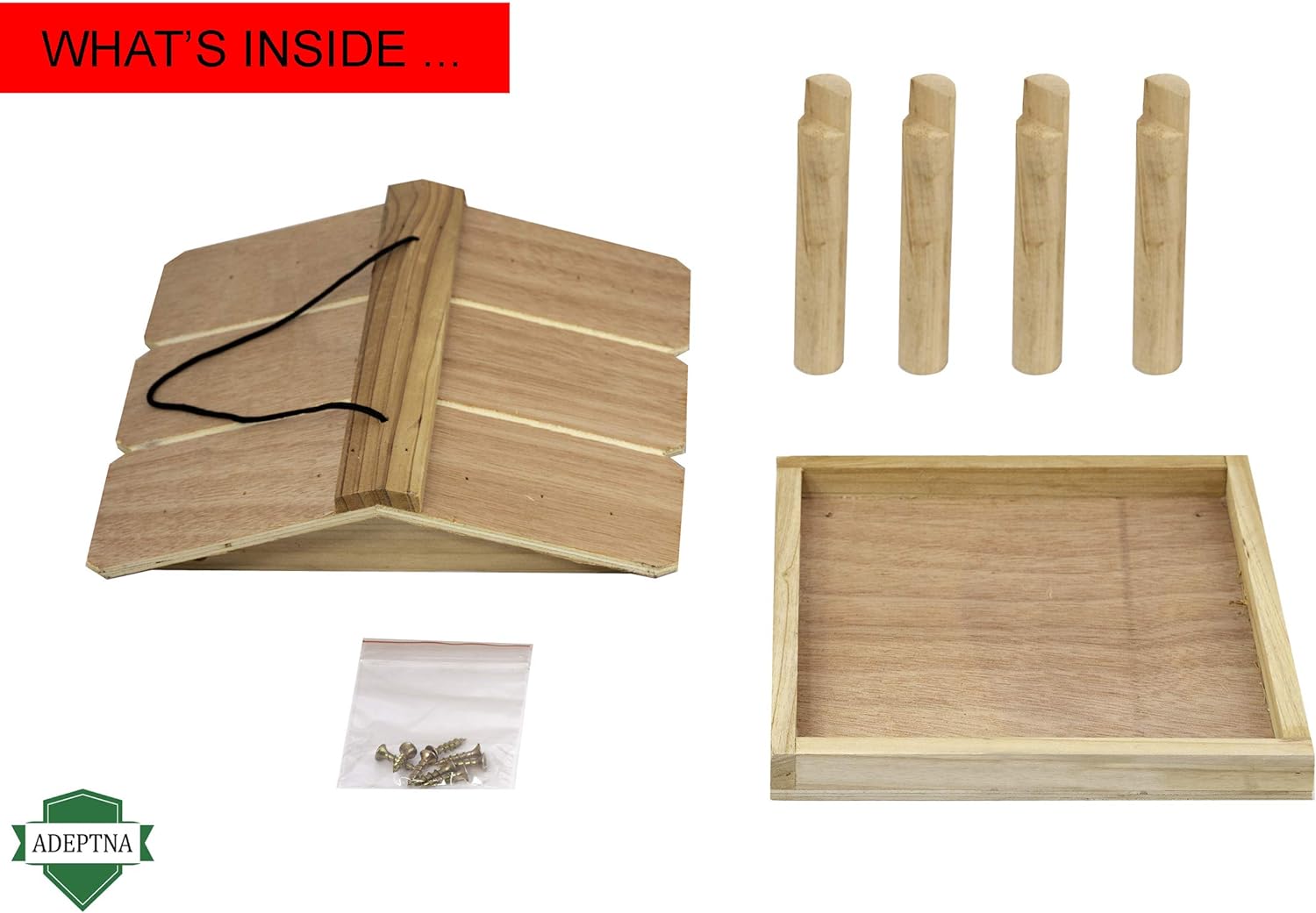 Novelty Garden Wooden Tree Hanging Birds Feeder Table Seed Feeding Station