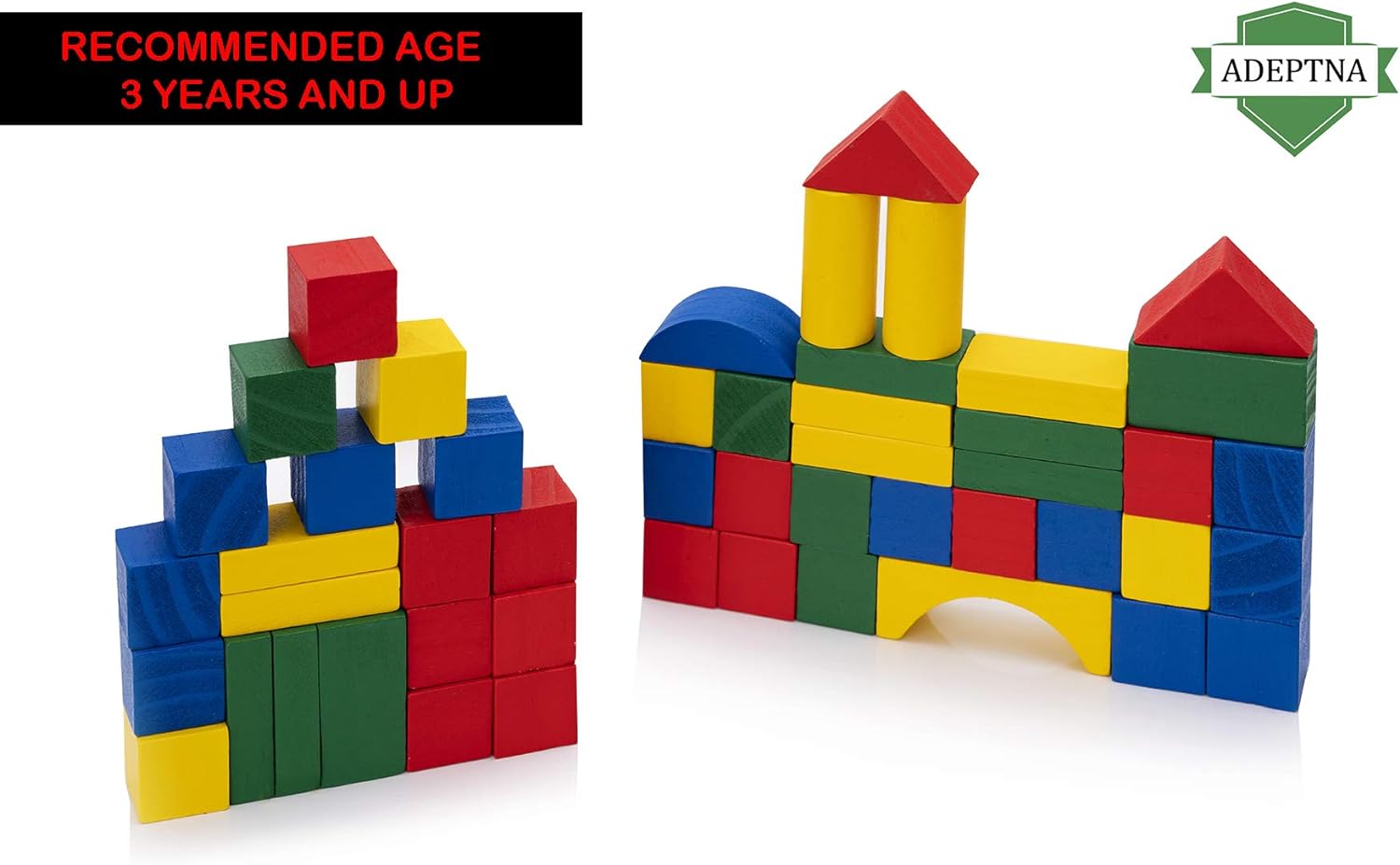 CONSTRUCTION WOODEN COLOURFUL BUILDING BLOCKS  FOR CHILDREN KIDS
