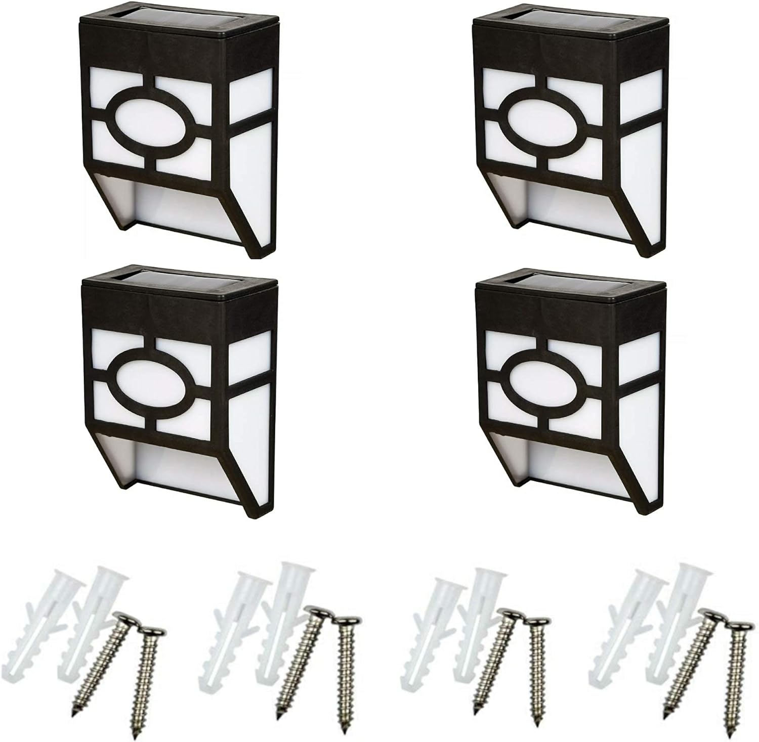4 Pack Solar Fence Lights LED