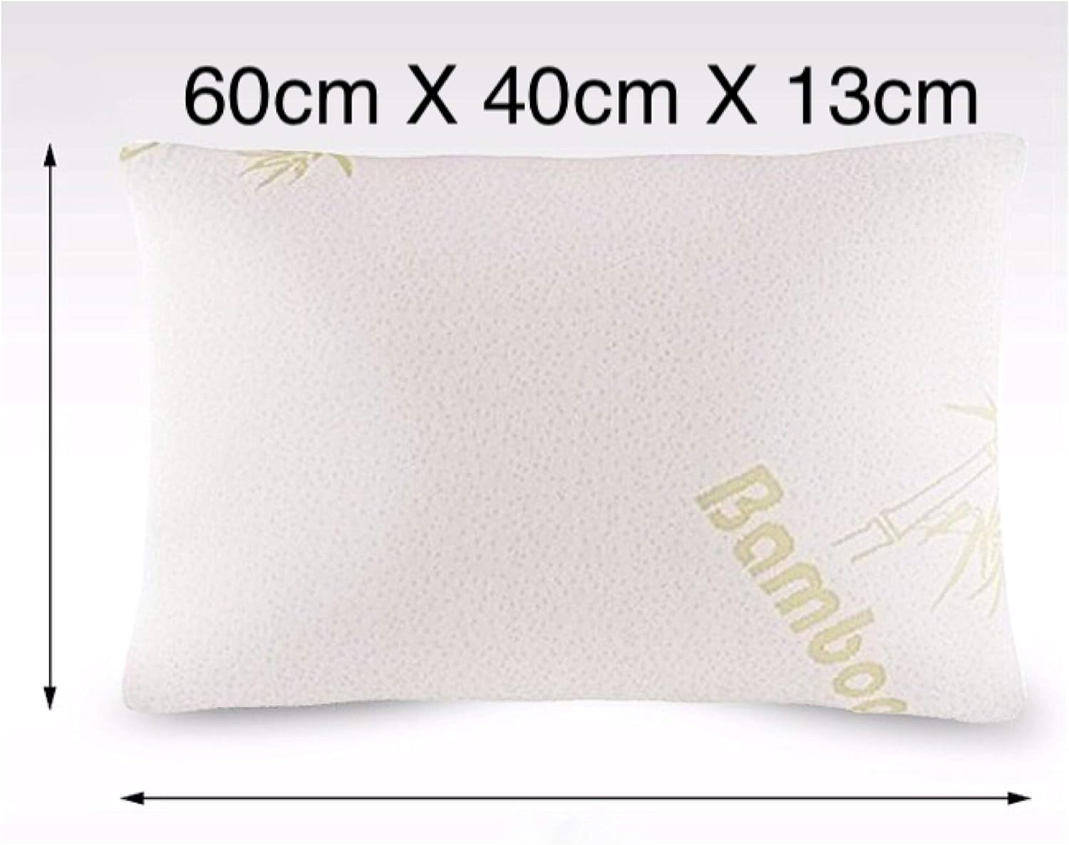 ADEPTNA Soft Bamboo Memory Foam Pillow-Comfortable Nights Sleep-Environmentally Friendly Materials-Stay Cool and Breathable-Hypoallergenic and Antibacterial-with Removable Cover (PACK OF 2)