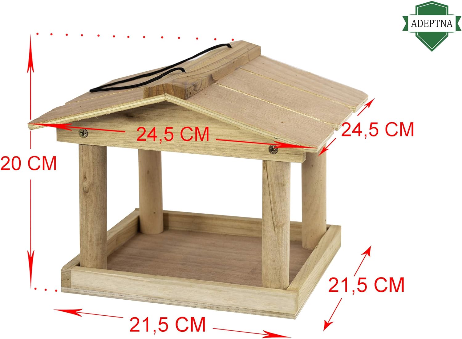 Novelty Garden Wooden Tree Hanging Birds Feeder Table Seed Feeding Station