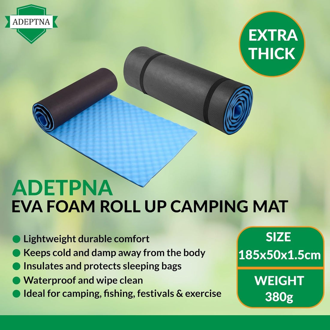 Durable EVA Foam Roll-Up Mat - Lightweight & Waterproof