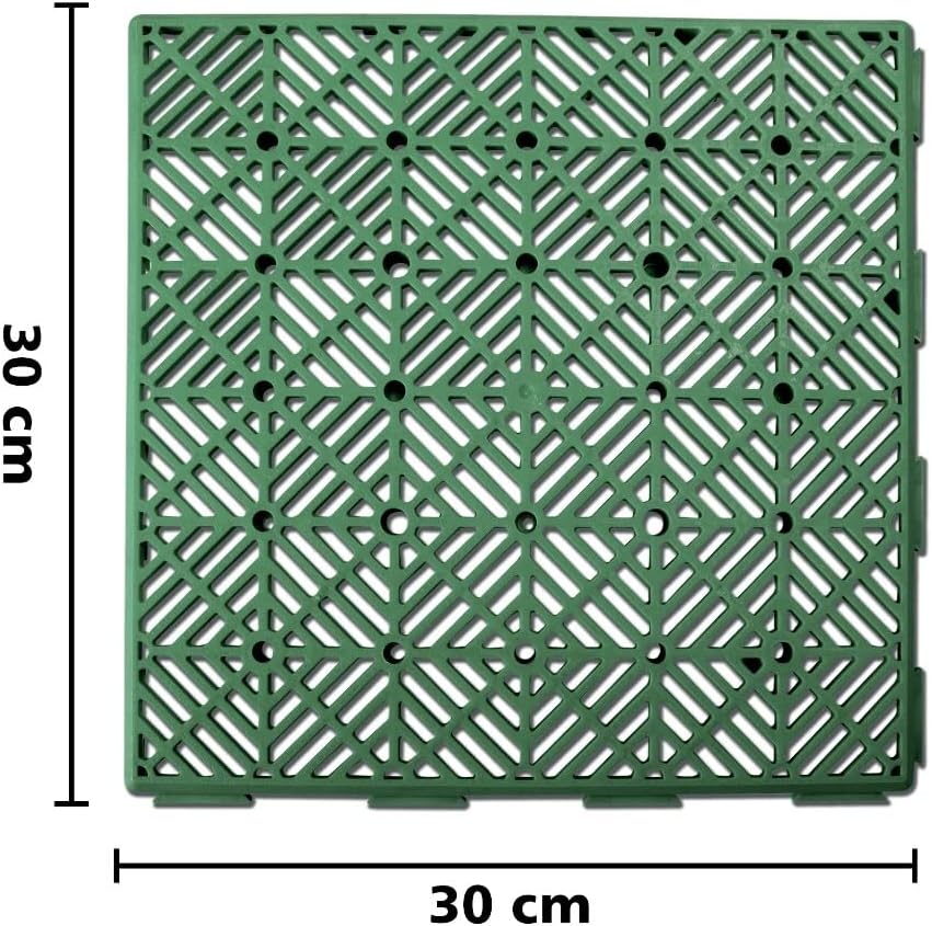 Interlocking Easy Click Plastic Garden Deck Tiles Nonslip Path Floor Lawn Paving Patio