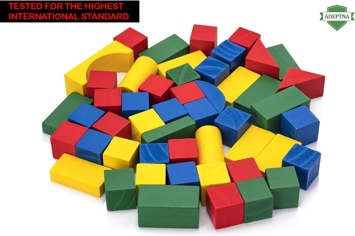 CONSTRUCTION WOODEN COLOURFUL BUILDING BLOCKS  FOR CHILDREN KIDS