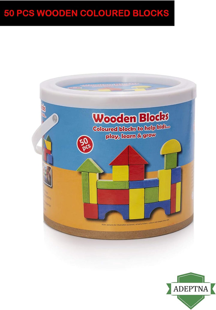 CONSTRUCTION WOODEN COLOURFUL BUILDING BLOCKS  FOR CHILDREN KIDS